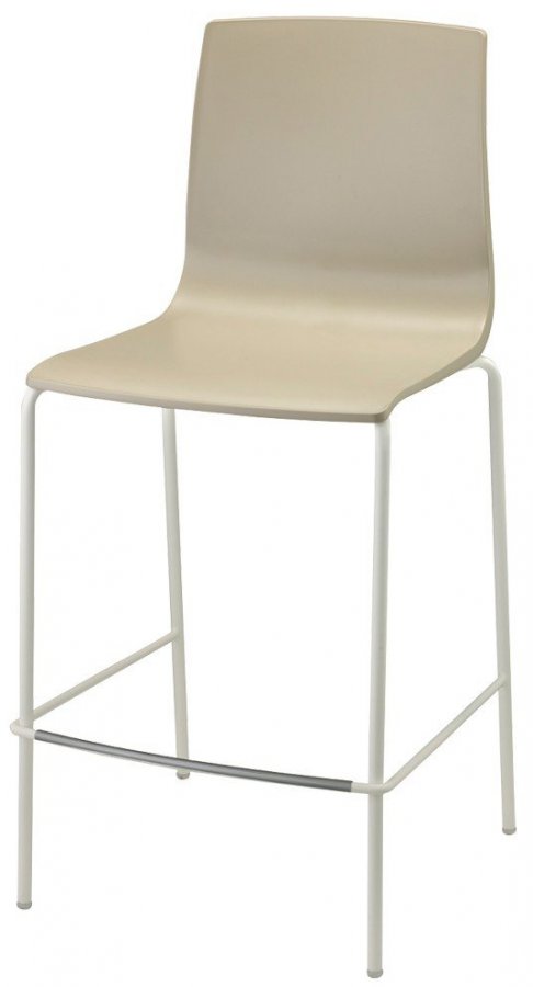 Стул полубарный пластиковый Scab Design Alice Barstool лен, тортора