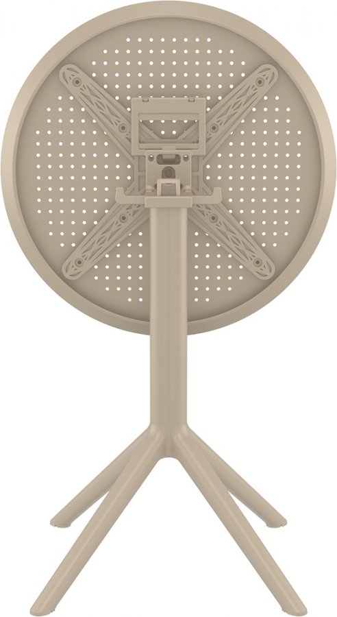 Стол пластиковый складной Sky Folding Table 60, бежевый, 600х740 мм