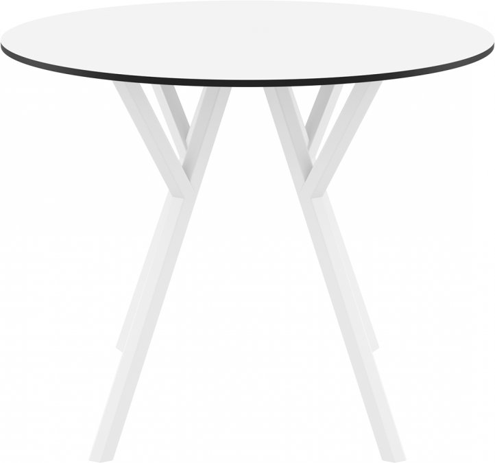 Стол пластиковый Max Table Ø90, белый, Ø900х740 мм