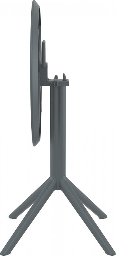 Стол пластиковый складной Sky Folding Table Ø60, темно-серый, Ø600х740 мм