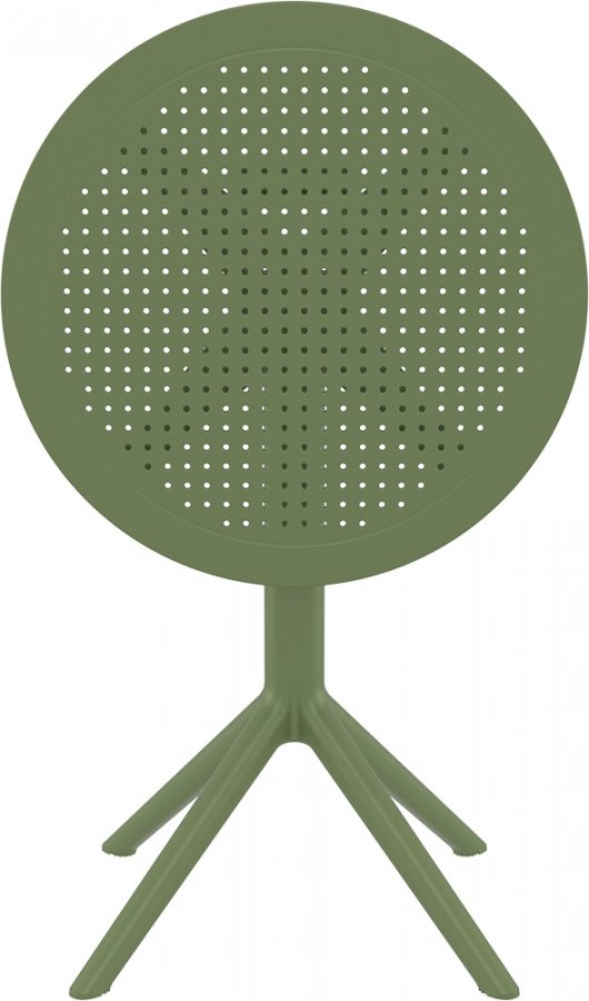 Стол пластиковый складной Sky Folding Table 60, оливковый, 600х740 мм