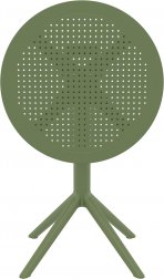 Стол пластиковый складной Sky Folding Table 60, оливковый, 600х740 мм