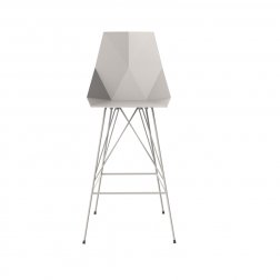 Стул пластиковый барный Vondom Faz Basic слоновая кость