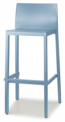 Стул барный пластиковый Scab Design Kate голубой