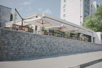 Зонт профессиональный двухкупольный 3х6 м Wood Double