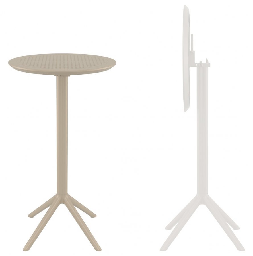Стол пластиковый барный складной Sky Folding Bar Table 60