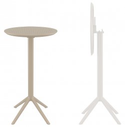 Стол пластиковый барный складной Sky Folding Bar Table 60