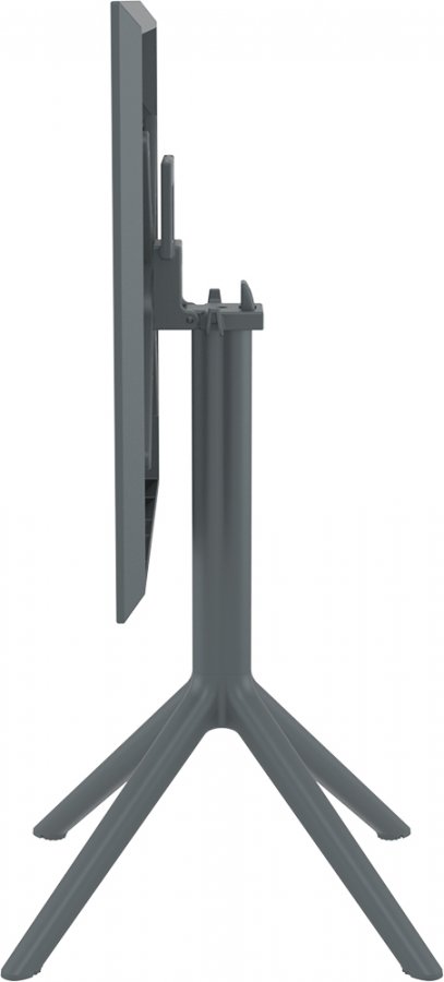 Стол пластиковый складной Sky Folding Table 60, темно-серый, 600х600х740 мм