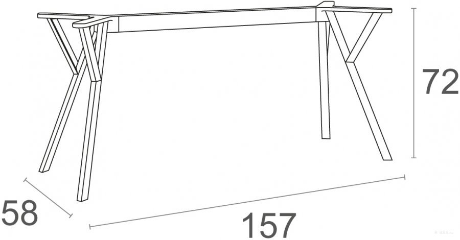 Подстолье пластиковое Max Legs XL