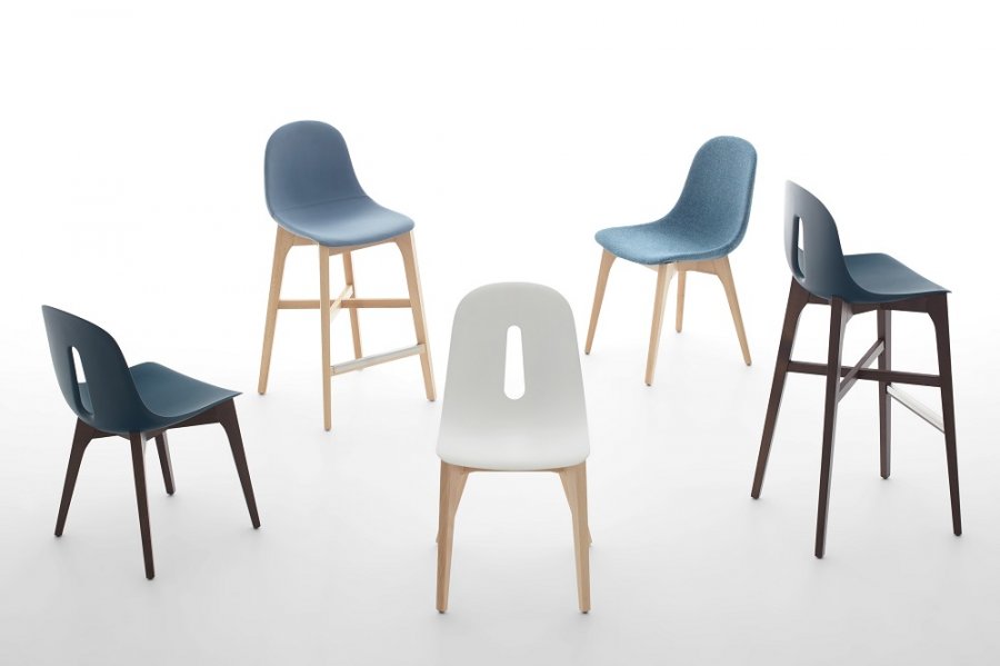 Стул полубарный пластиковый Chairs & More Gotham W-SG-65