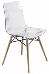 Стул прозрачный PAPATYA X-Treme-S Wox Beech Wood
