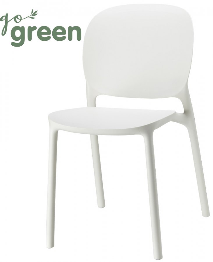 Стул пластиковый Scab Design Hug Go Green лен
