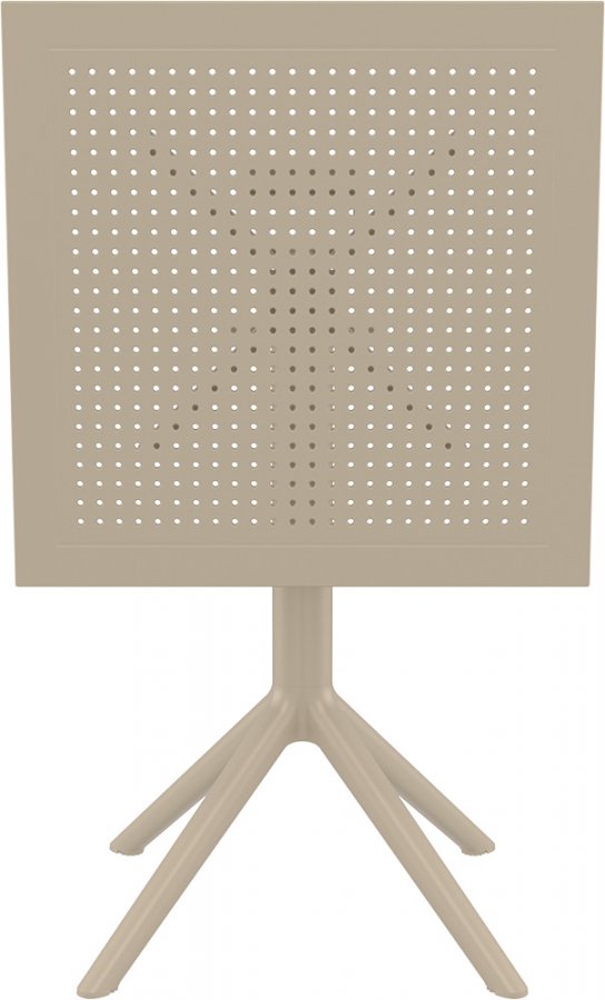 Стол пластиковый складной Sky Folding Table 60, бежевый, 600х600х740 мм