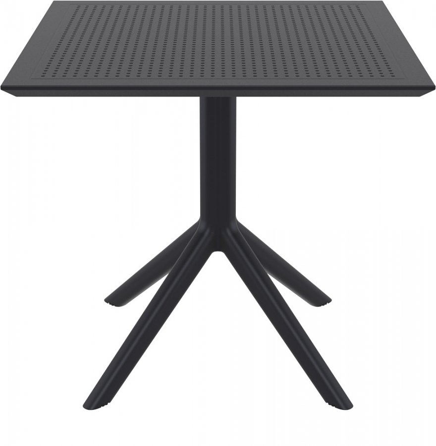 Стол пластиковый Sky Table 80, черный, 800х800х740 мм