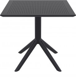 Стол пластиковый Sky Table 80, черный, 800х800х740 мм