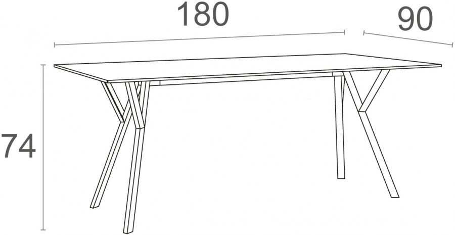Стол пластиковый Max Table 180