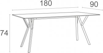 Стол пластиковый Max Table 180