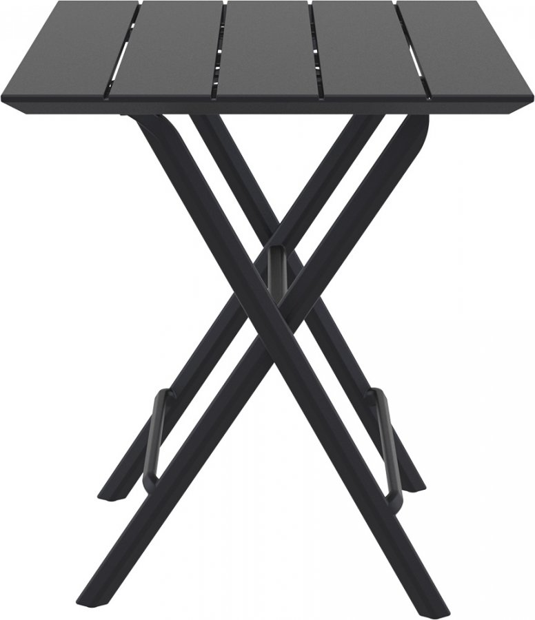 Стол пластиковый складной Helen Folding Table 60, черный, 600х600х740 мм