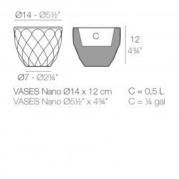 Кашпо пластиковое Vases Basic