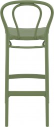 Стул пластиковый барный Siesta Contract Victor Bar 75 оливковый