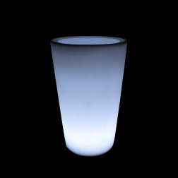 Кашпо пластиковое светящееся Cone