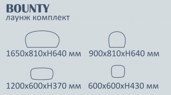 Комплект плетеной мебели Bounty
