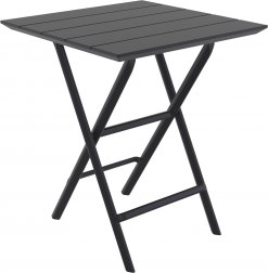 Стол пластиковый складной Helen Folding Table 60, черный, 600х600х740 мм