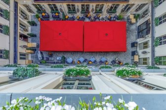 Зонт профессиональный телескопический 4х4 м MaxiPro