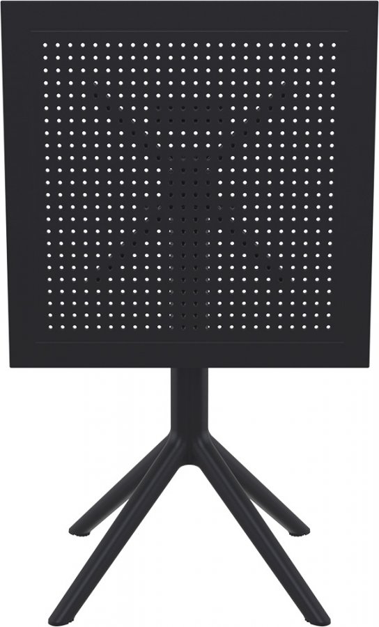 Стол пластиковый складной Sky Folding Table 60, черный, 600х600х740 мм