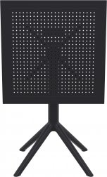 Стол пластиковый складной Sky Folding Table 60, черный, 600х600х740 мм