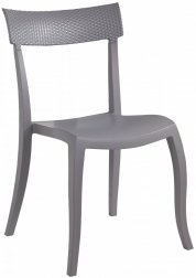 Стул пластиковый PAPATYA Hera-SP Rattan серый