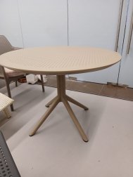 Стол пластиковый Sky Table Ø105, бежевый, Ø1050х740 мм