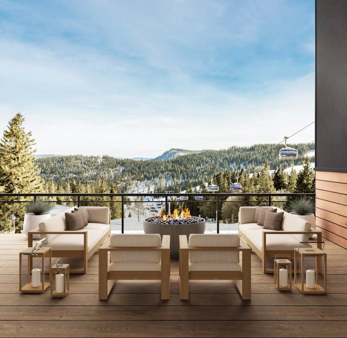 Диван двухместный с подушками Matisse Teak