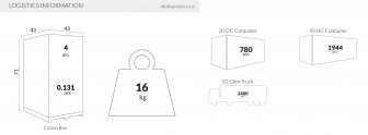 Табурет пластиковый полубарный Siesta Contract Tom Bar 65 марсала