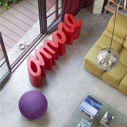 Скамья пластиковая дизайнерская Amore Pop