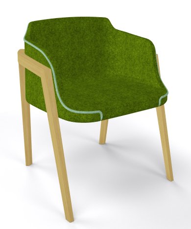 Кресло с обивкой Chevalet BL