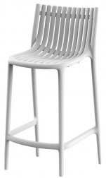 Стул пластиковый полубарный Vondom Ibiza Basic белый
