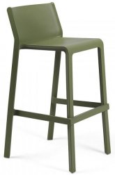 Стул пластиковый барный Nardi Trill Stool агава