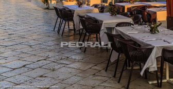 Кресло пластиковое PEDRALI Tatami кофе