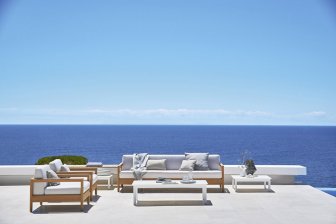 Кресло деревянное с подушками Bali