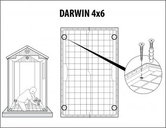 Сарай пластиковый Darwin 4х6