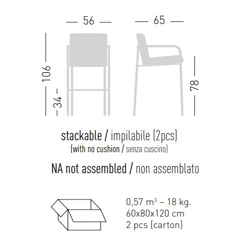 Кресло барное с подушками Gaber Pilar Stool