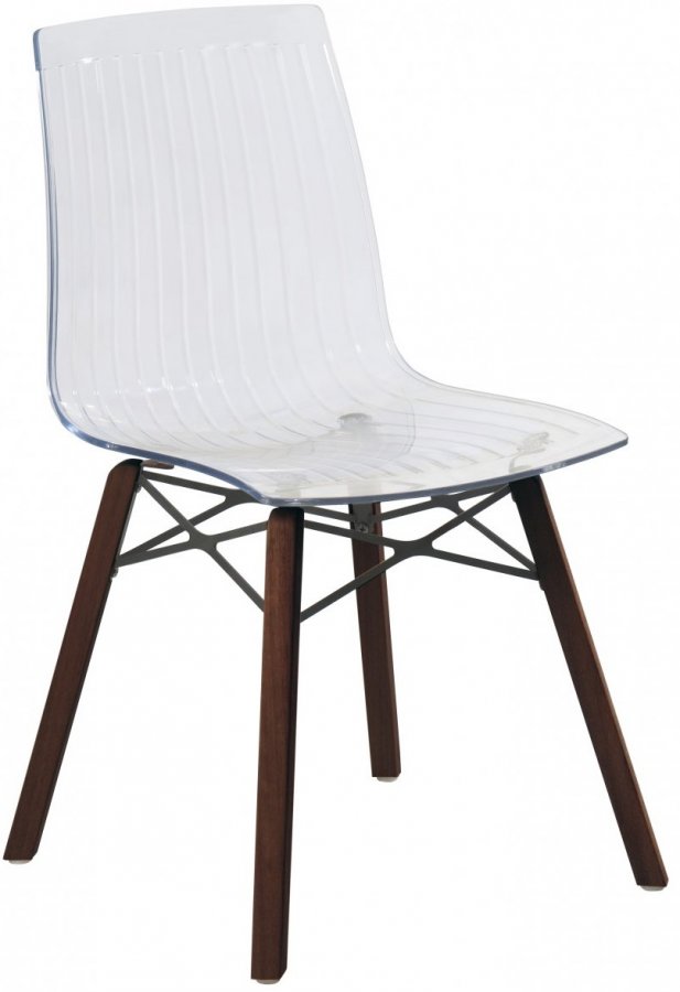 Стул прозрачный PAPATYA X-Treme-S Wox Iroko
