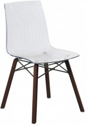 Стул прозрачный PAPATYA X-Treme-S Wox Iroko