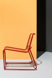 Стул лаунж металлический плетеный Lido Spaghetti Lounge