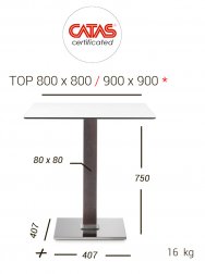 Подстолье металлическое 400Q/L