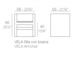 Кресло пластиковое Vela Basic
