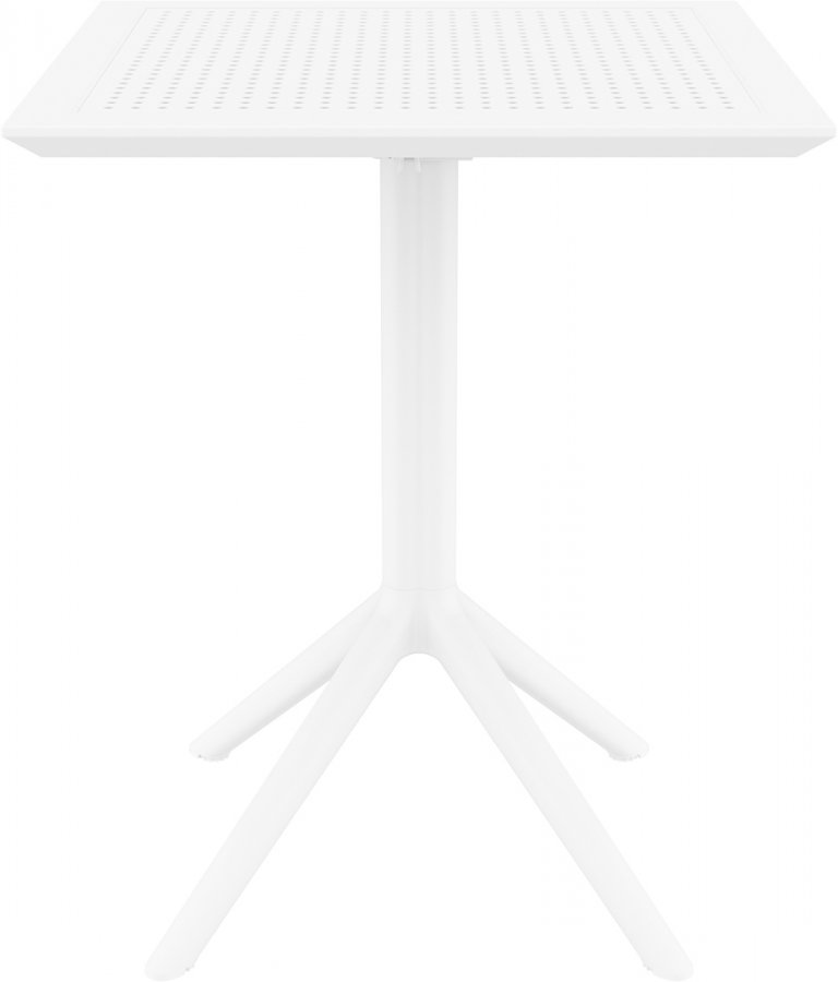 Стол пластиковый складной Sky Folding Table 60, белый, 600х600х740 мм