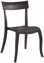 Стул пластиковый PAPATYA Hera-SP Rattan коричневый