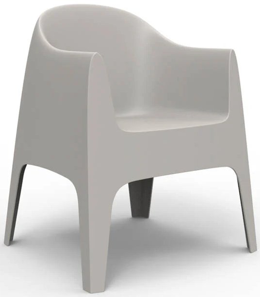 Кресло пластиковое Vondom Solid Basic слоновая кость